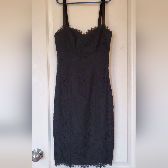 Ted Baker Black lace dress TB size 0 - Picture 9 of 9